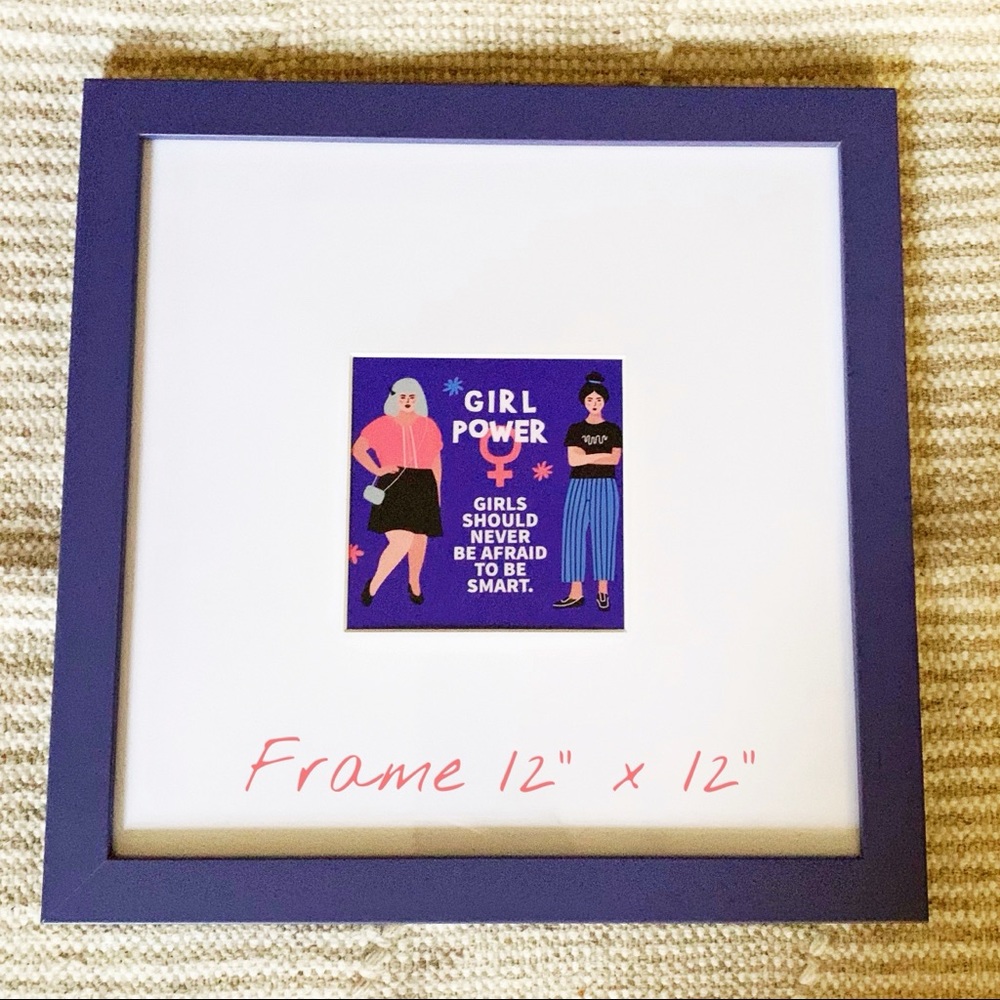 NEW 12” x 12” Frame Power Girl